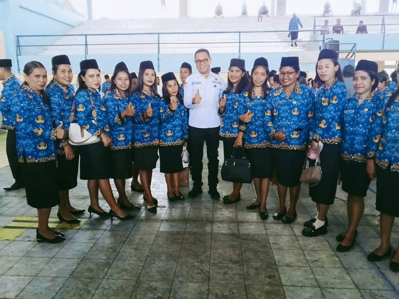 Wabup Belu pose dengan penerima SK PPPK Belu.