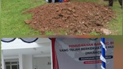 Kejari Belu Musnakan 144 Barang Bukti Tindak Pidana yang Sudah Inkracht