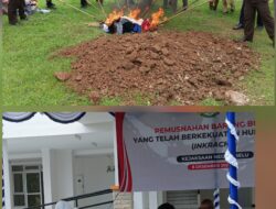 Kejari Belu Musnakan 144 Barang Bukti Tindak Pidana yang Sudah Inkracht