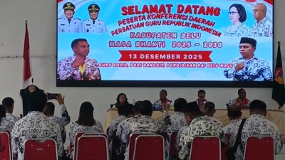 Konferensi Daerah PGRI Belu, Pemda Belu Siap Beri Perlindungan untuk Guru