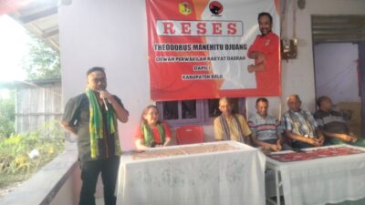 Dihadapan Ketua DPRD Belu, Warga Mengaku Baru Pertama Kali Ada Reses di Nekafehan