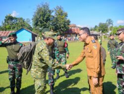 Sambut Kunjungan Asops Panglima TNI, Wabup Belu Serahkan Proposal Pembangunan Bendungan Welikis