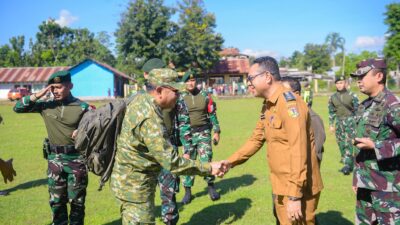 Sambut Kunjungan Asops Panglima TNI, Wabup Belu Serahkan Proposal Pembangunan Bendungan Welikis