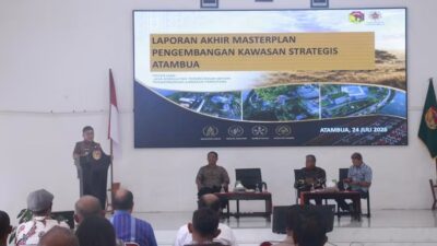 Bupati Belu Terima Laporan Akhir Masterplan Pengembangan Kawasan Strategis Atambua dari UGM