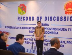 Jajaki Kerja Sama, Bupati Belu Tandatangani Record of Discussion dengan Tiongkok